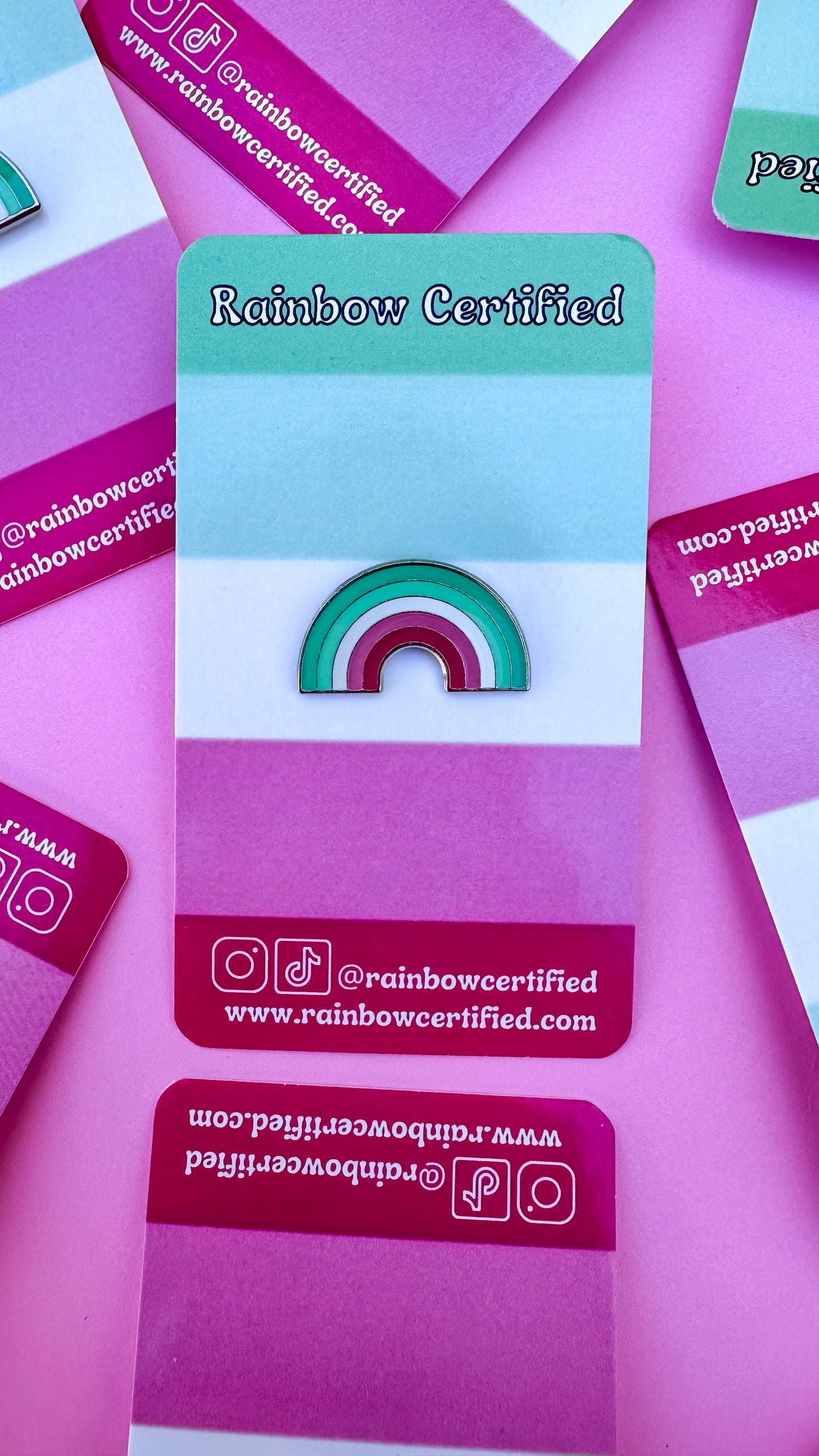 Abrosexual LGBTQIA+ Rainbow Pin
