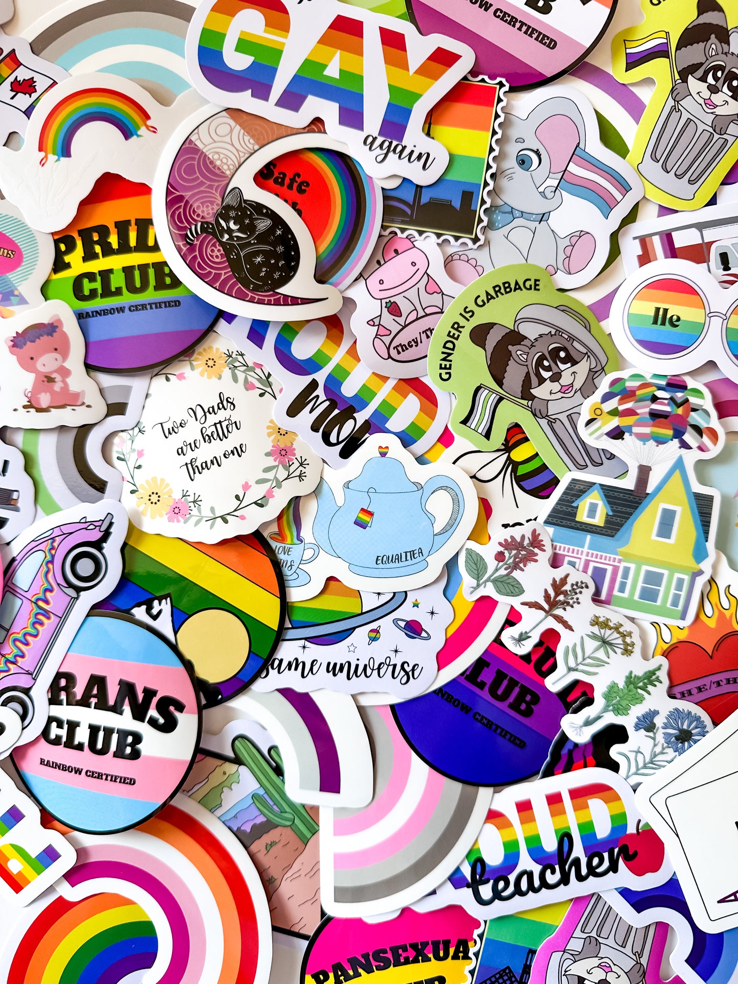 10 Piece LGBTQ+ MYSTERY Sticker Pack