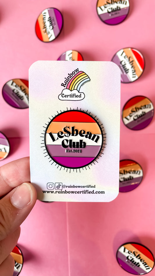 Le$bean Club LGBTQ+ Enamel Pin