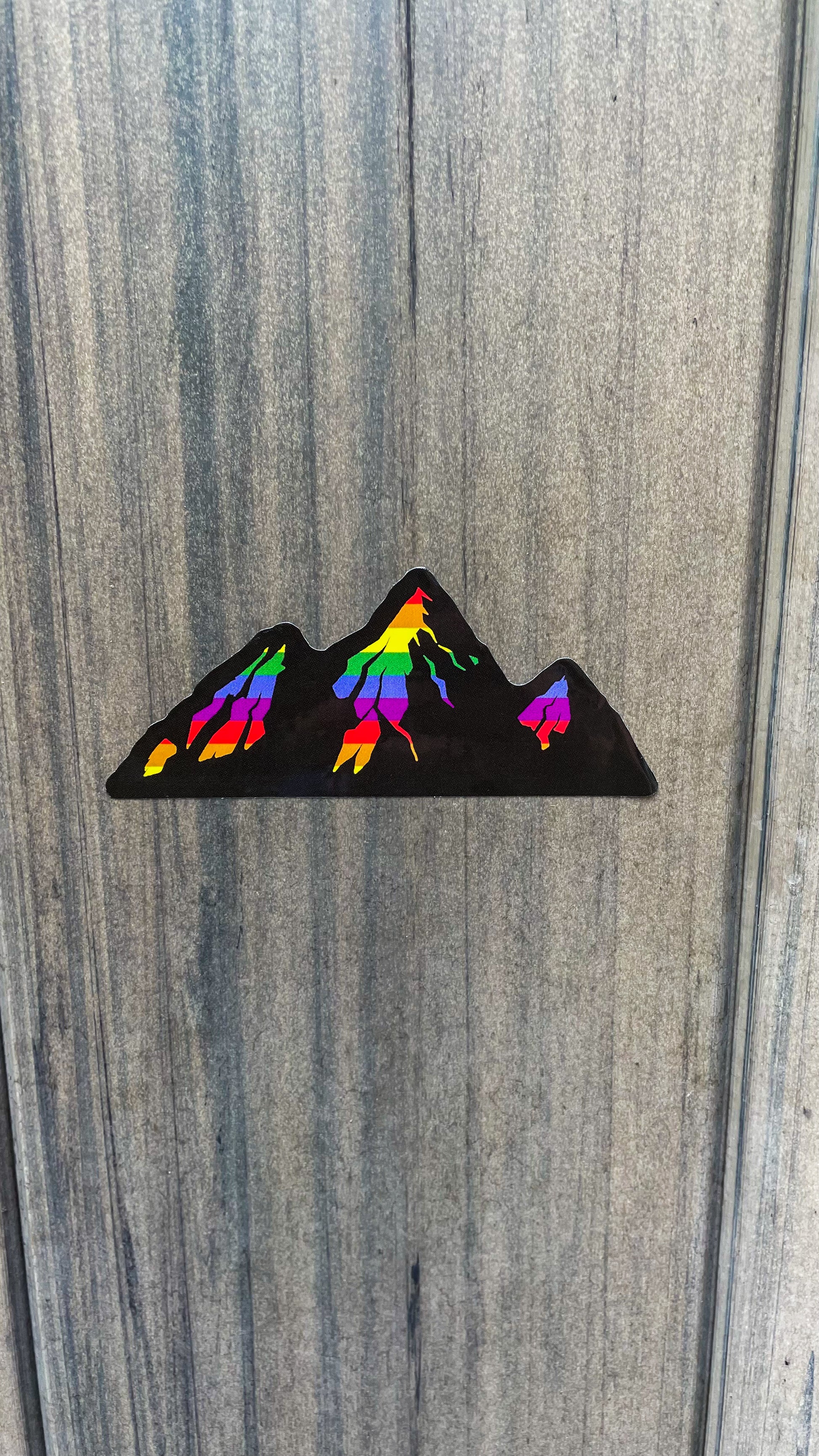 rainbow mountain sticker