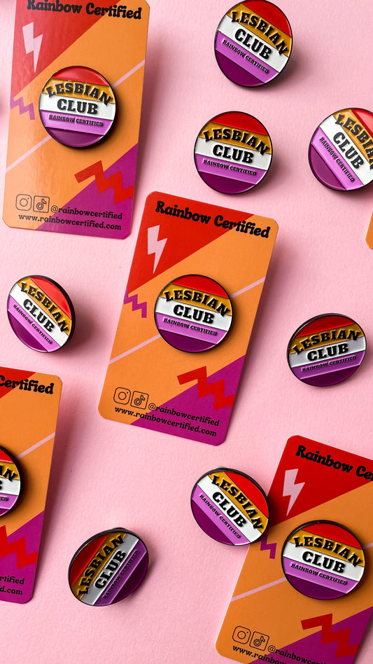 Lesbian Club Enamel Pin