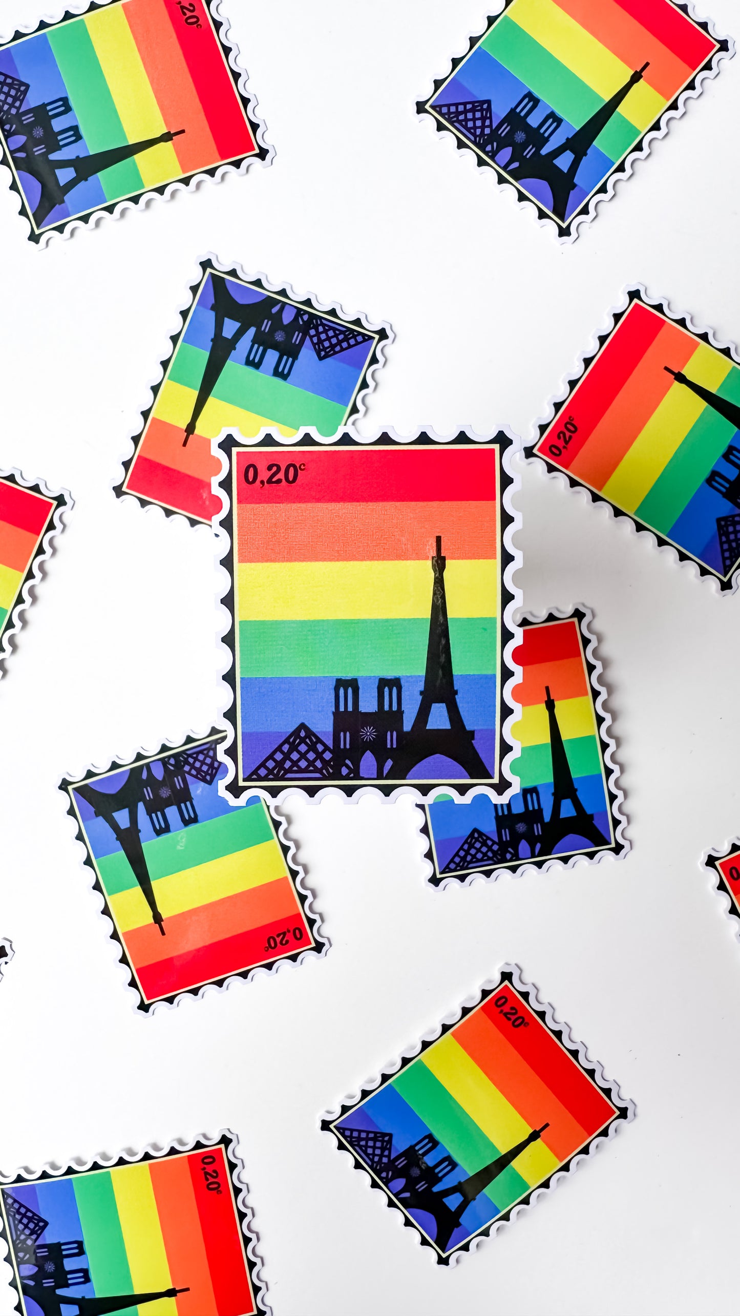 Paris PRIDE Stamp Sticker