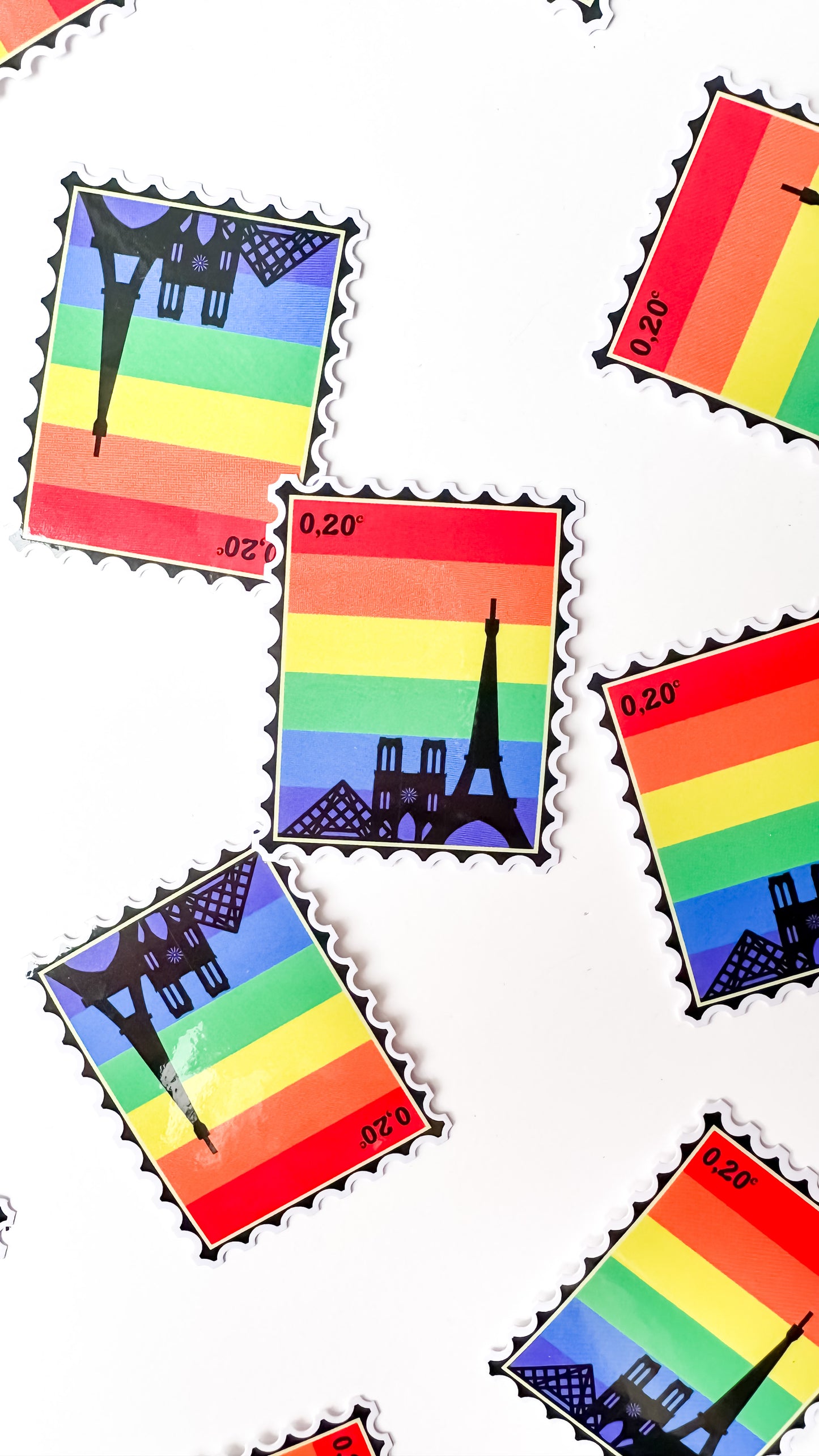 Paris PRIDE Stamp Sticker