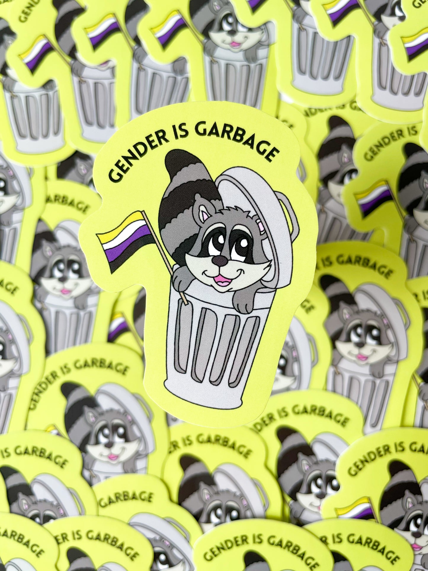 Gender is Garbage Non-Binary Sticker