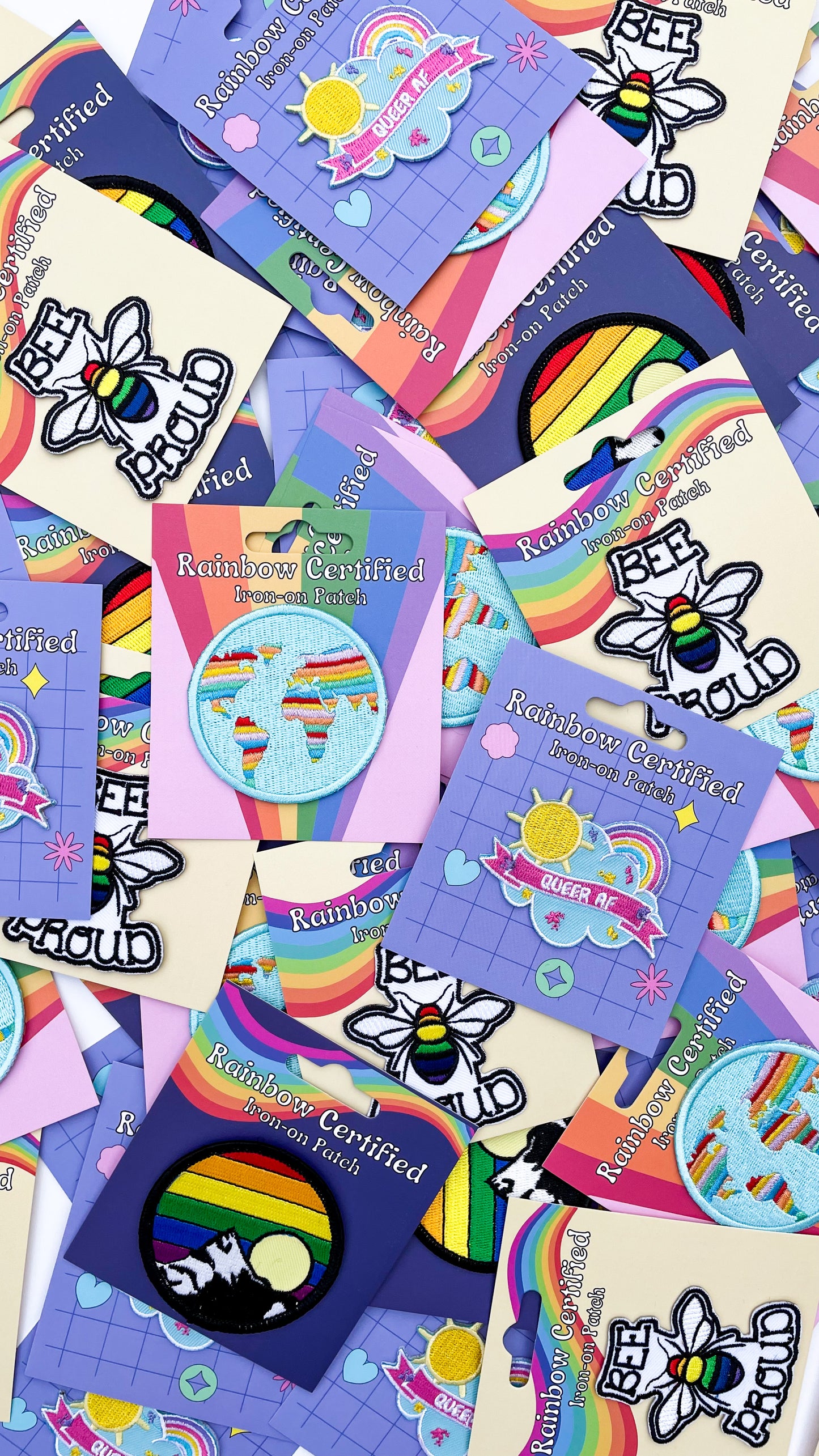 Iron-On LGBTQ+ Patches 4 Pack Bundle!