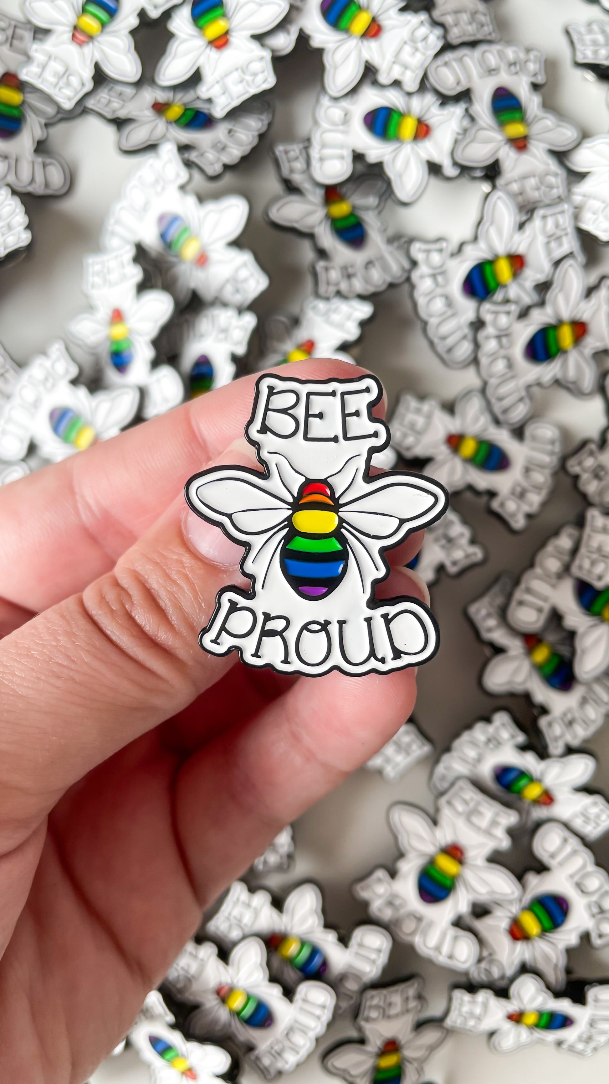 Bee Proud LGBTQ+ Enamel Pin