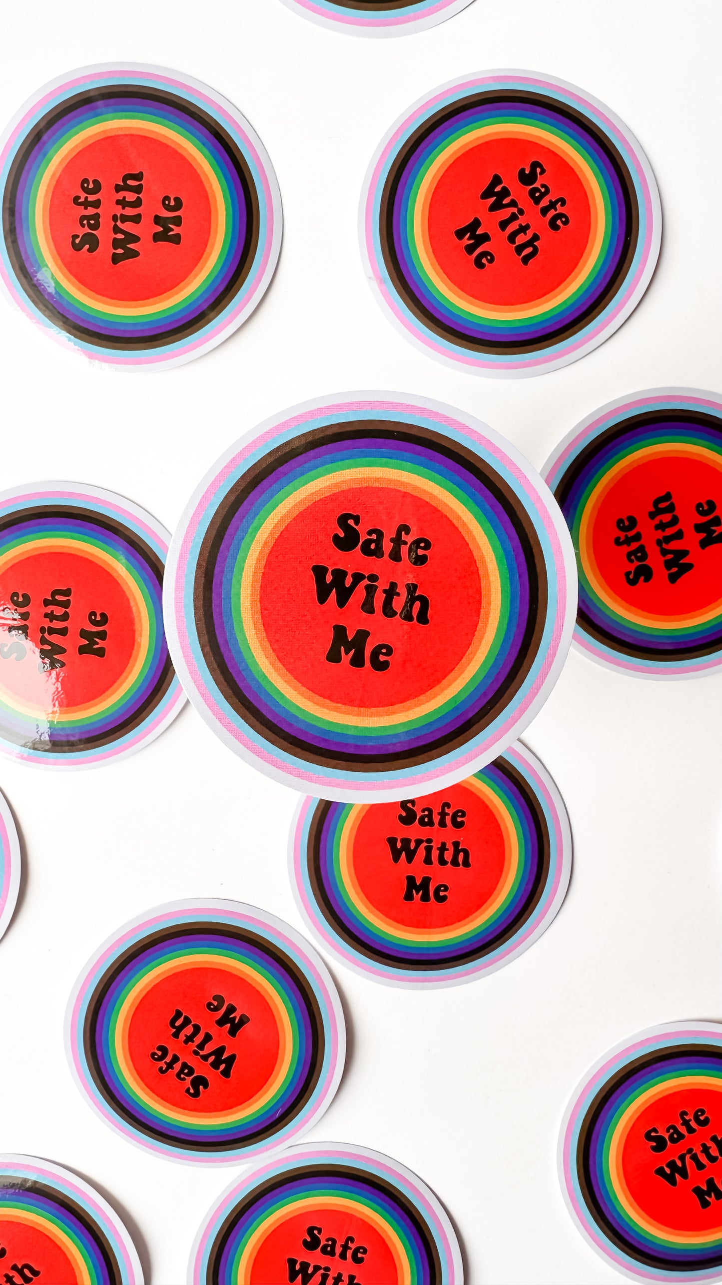 Safe With Me Sticker | PRIDE Accessories – Rainbow Certified