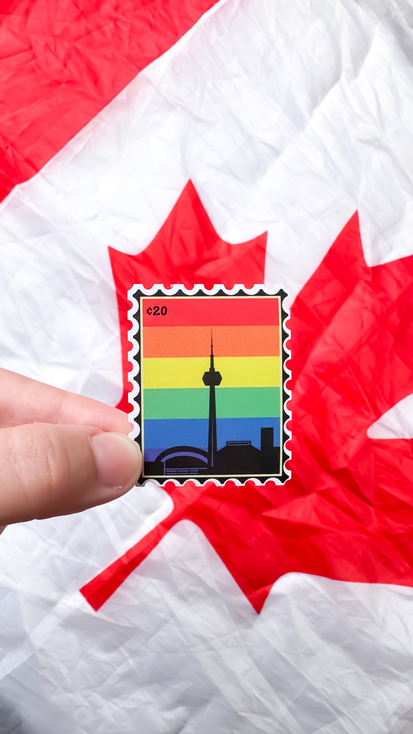 Toronto PRIDE Stamp Sticker